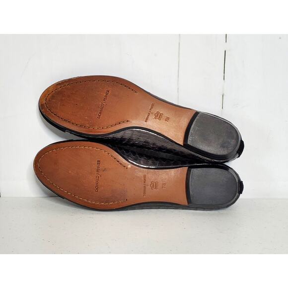 Donald J Pliner Great Snakeskin Cap-Toe Ballet Flats 7 - Picture 4 of 9